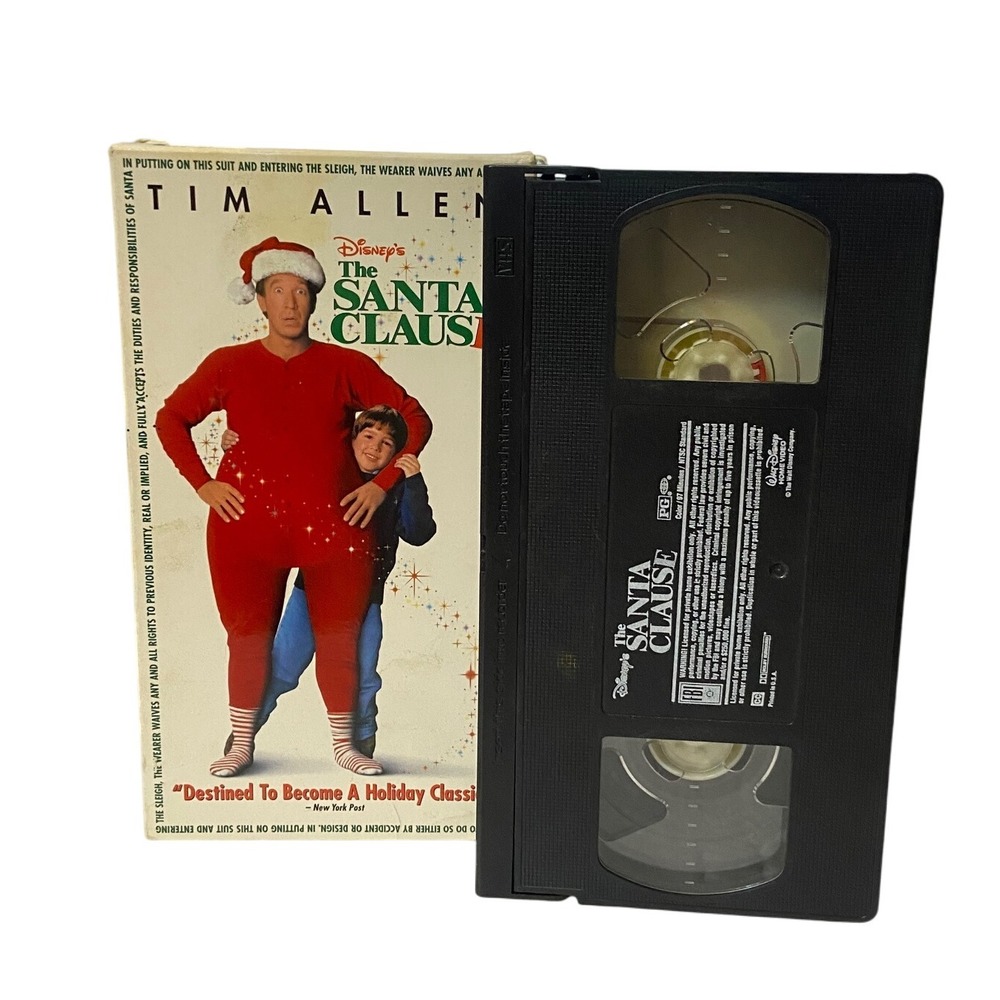 Disney The Santa Clause VHS Movie Tim‎ Allen Holiday Classic Family Film 90s VTG